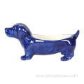 Customizable No Spill Ceramic Pet Dog Bowl